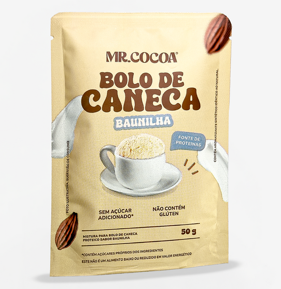 BOLO PROTEICO BAUNILHA (50G)